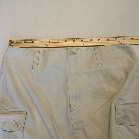 J. Crew Chinos Khaki Cargo Mini Skirt Size 10 - Picture 3 of 10
